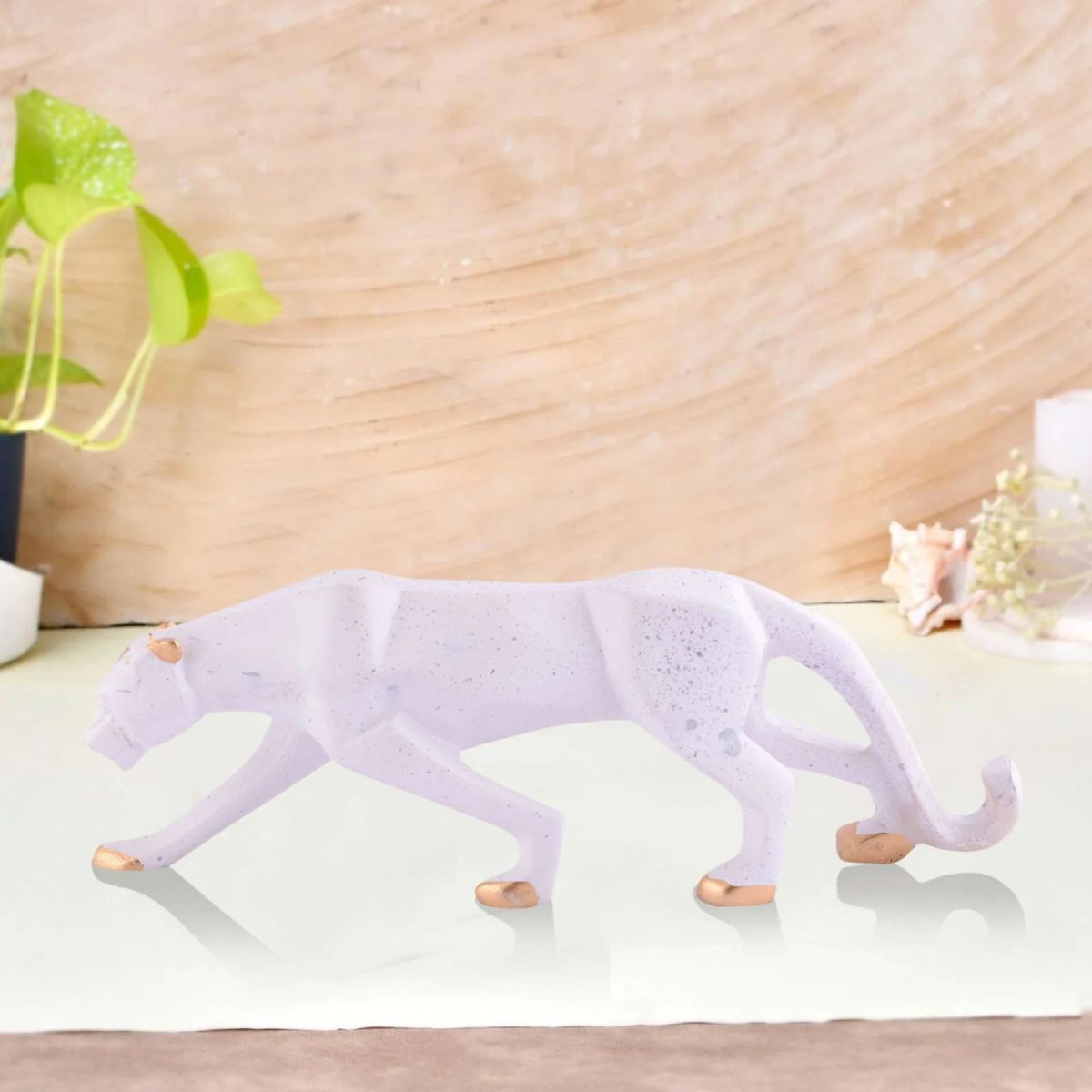 Black & Gold Panther Sculpture